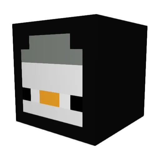 Penguu169 Minecraft avatar head, 3D render