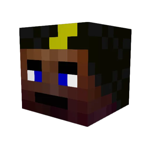 Penis177 Minecraft avatar head, 3D render