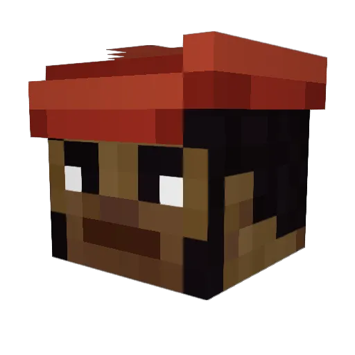PenjaminFentlin Minecraft avatar head, 3D render