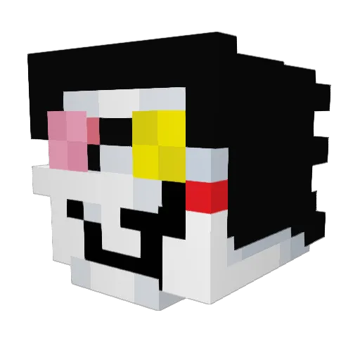 Penjulius Minecraft avatar head, 3D render