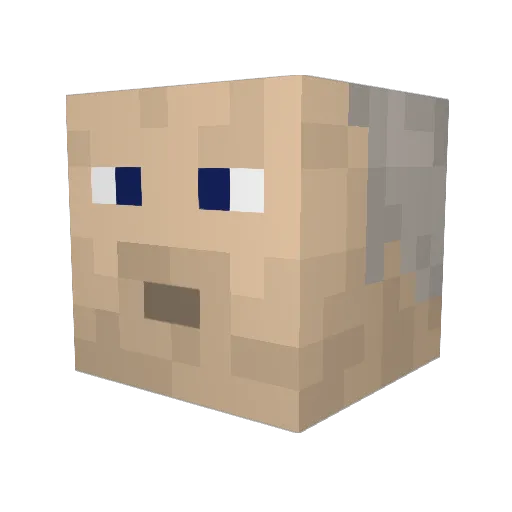 PennState11 Minecraft avatar head, 3D render