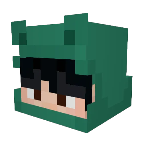 Pennies_ Minecraft avatar head, 3D render