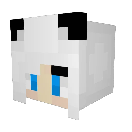 Pennikins Minecraft avatar head, 3D render