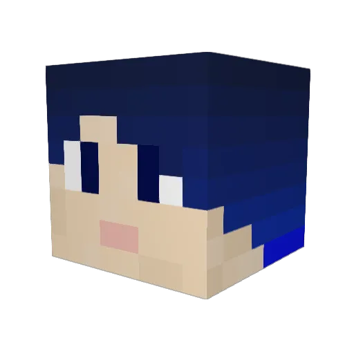 Penninna Minecraft avatar head, 3D render