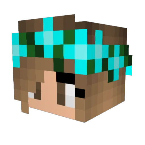Penny1101 Minecraft avatar head, 3D render