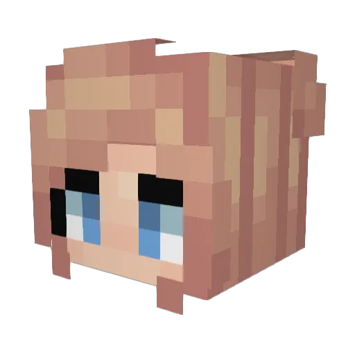 Penny3587 Minecraft avatar head, 3D render