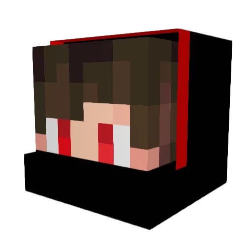 PennyGirl19 Minecraft avatar head, 3D render