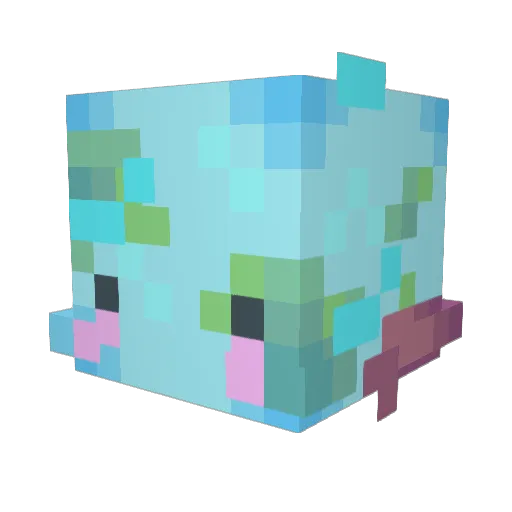 Pennylogger Minecraft avatar head, 3D render
