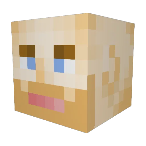 Pennysniffermp6 Minecraft avatar head, 3D render