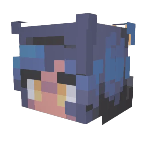 Pennysworth Minecraft avatar head, 3D render