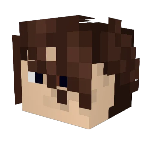 Penroth Minecraft avatar head, 3D render