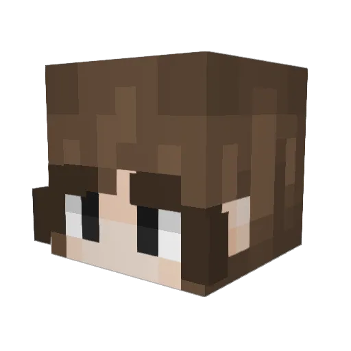PensiveSteak Minecraft avatar head, 3D render