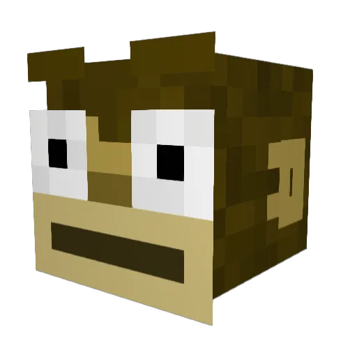 PentYouth Minecraft avatar head, 3D render