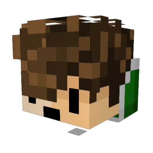 Penta2016 Minecraft avatar head, 3D render