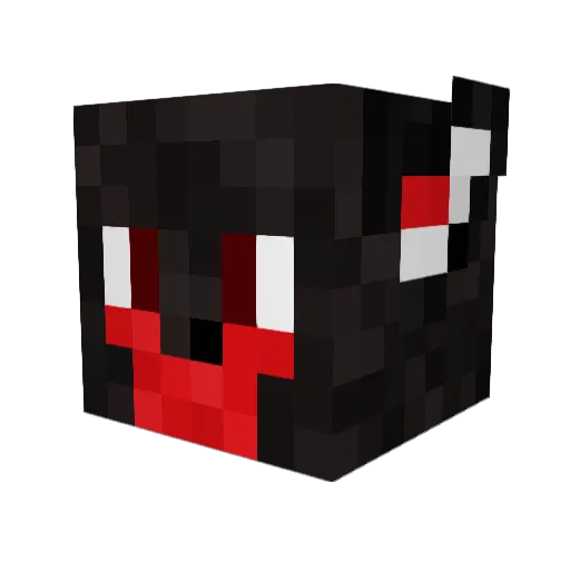 Penta_fox Minecraft avatar head, 3D render