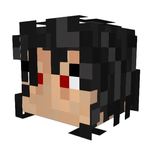 Pentagon Minecraft avatar head, 3D render