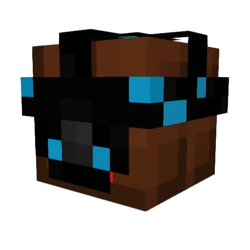 Pentaschoki Minecraft avatar head, 3D render