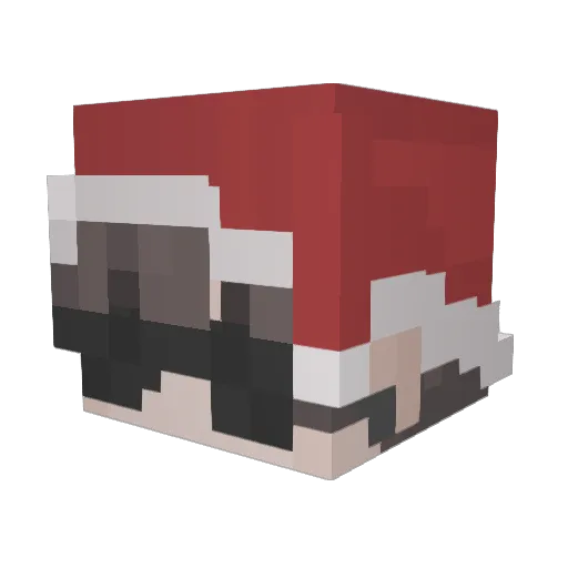 Penthas Minecraft avatar head, 3D render