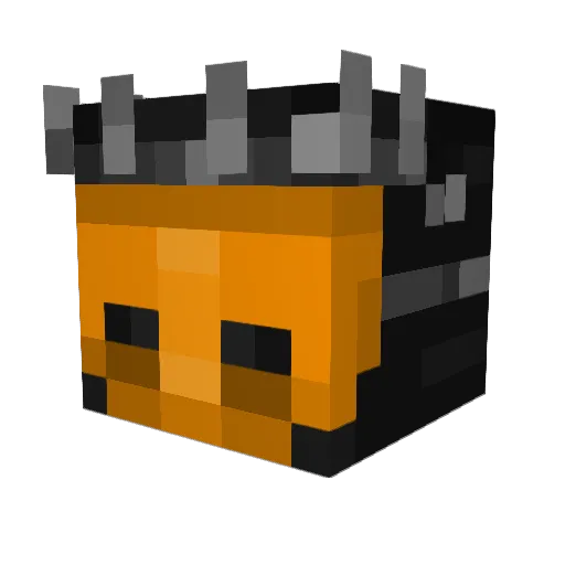 Pentus Minecraft avatar head, 3D render