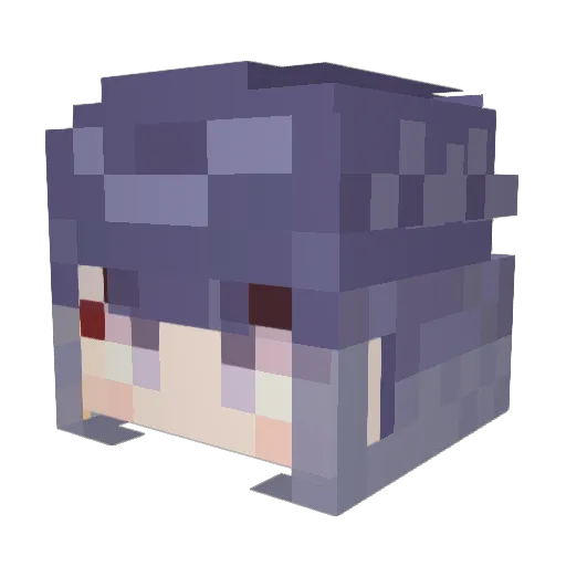 Pentya Minecraft avatar head, 3D render