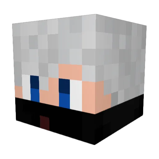 Penzo_ Minecraft avatar head, 3D render