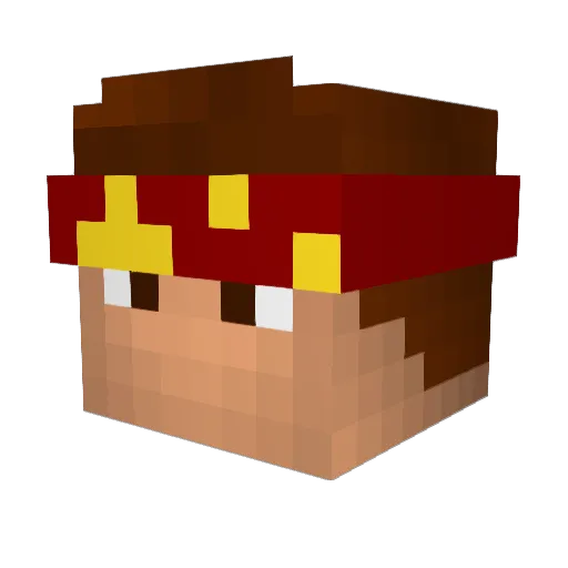 PeongShaoRing Minecraft avatar head, 3D render