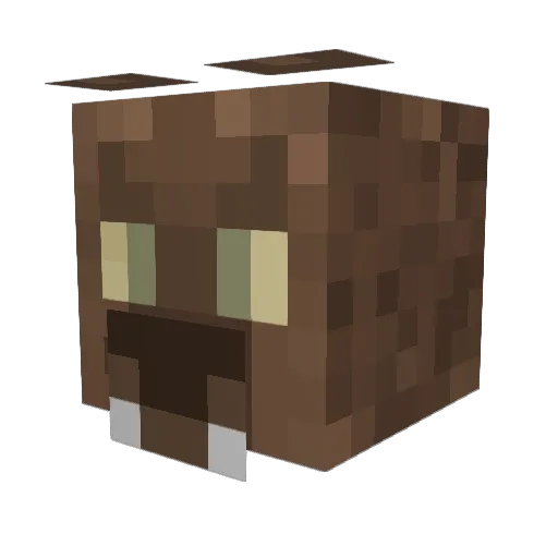 PeonyDavid Minecraft avatar head, 3D render