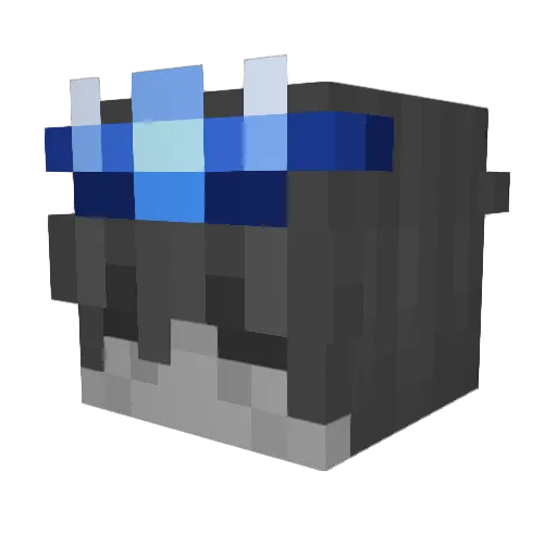 PeopleHater Minecraft avatar head, 3D render