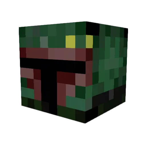 PeoplesChampion_ Minecraft avatar head, 3D render