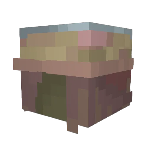 PeoplesProject Minecraft avatar head, 3D render