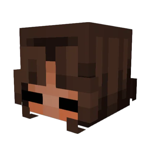 Peoplezplayz Minecraft avatar head, 3D render