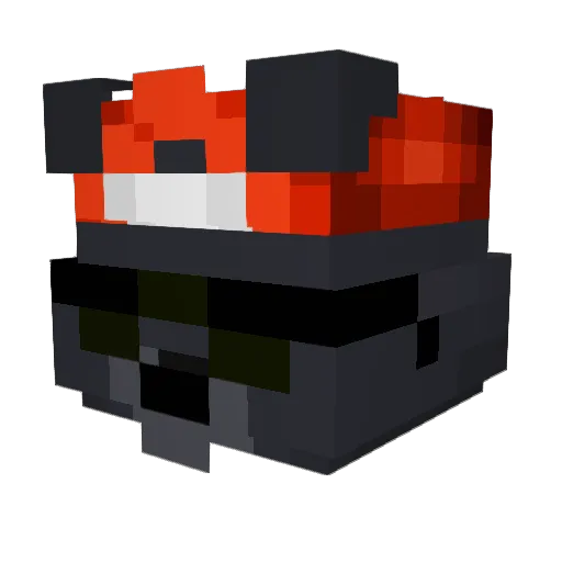 Peoxys Minecraft avatar head, 3D render