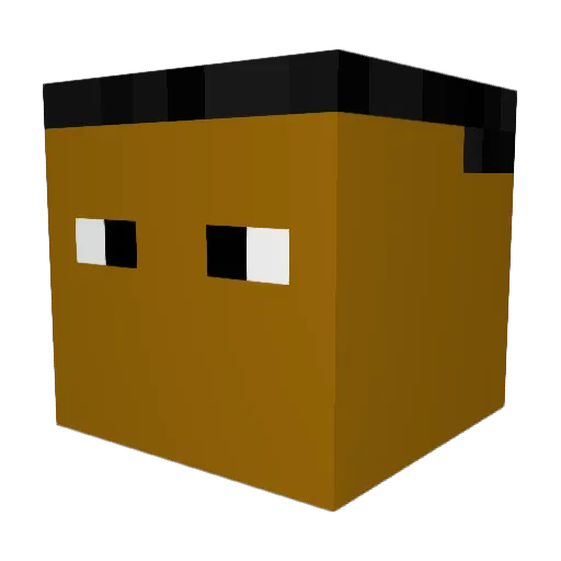 PepFBoy Minecraft avatar head, 3D render