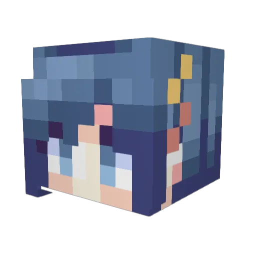 PepInMyStepp Minecraft avatar head, 3D render