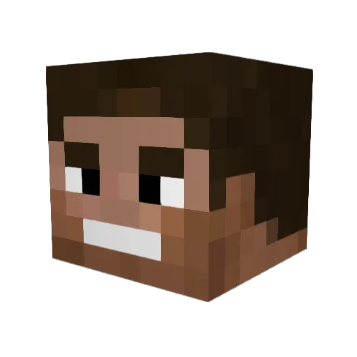 PepaHonzaJan Minecraft avatar head, 3D render