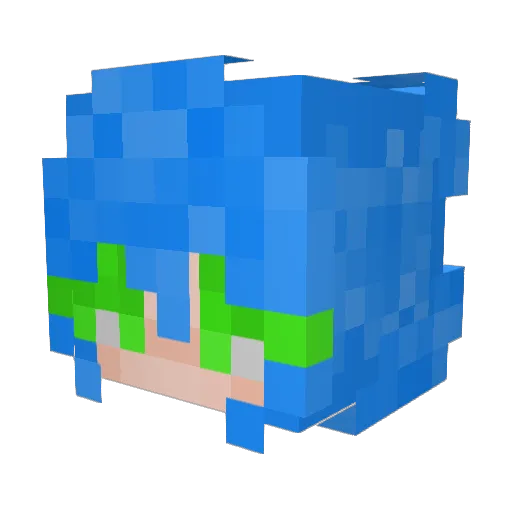 Pepboyo Minecraft avatar head, 3D render