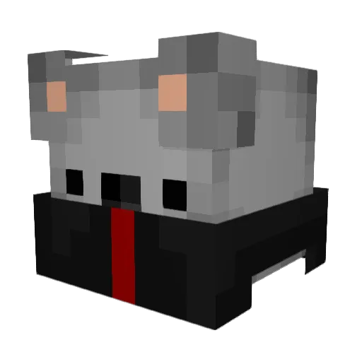 PepeAC Minecraft avatar head, 3D render