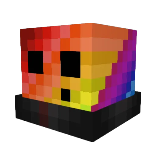 PepePalma48 Minecraft avatar head, 3D render