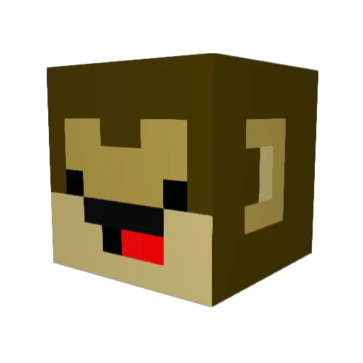 PepeUrGod Minecraft avatar head, 3D render