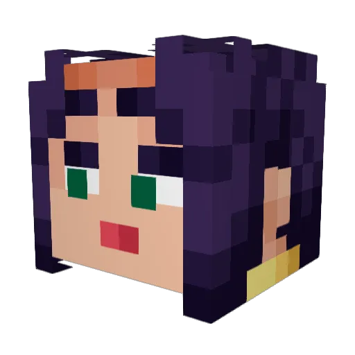 PepegaCowboy Minecraft avatar head, 3D render