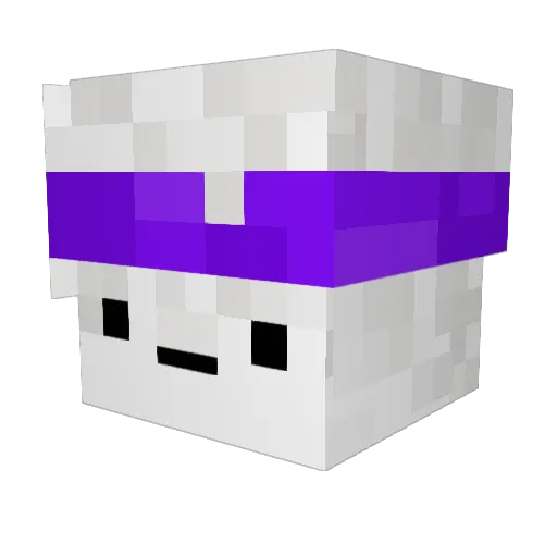 PepegaL Minecraft avatar head, 3D render