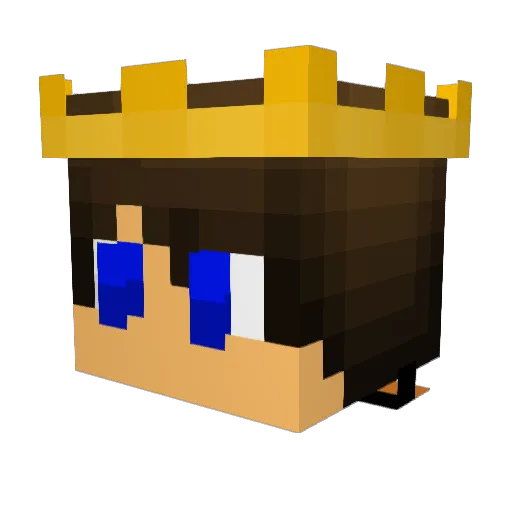 Pepejson Minecraft avatar head, 3D render