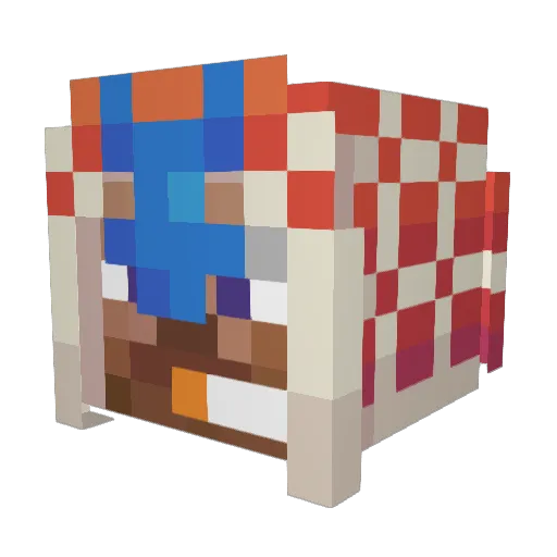 Pepeman29 Minecraft avatar head, 3D render