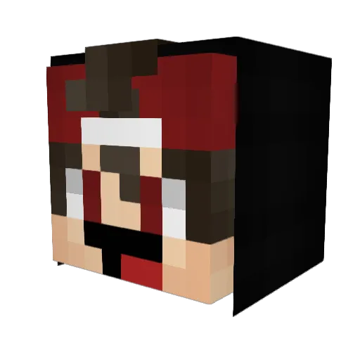 Peperaio Minecraft avatar head, 3D render