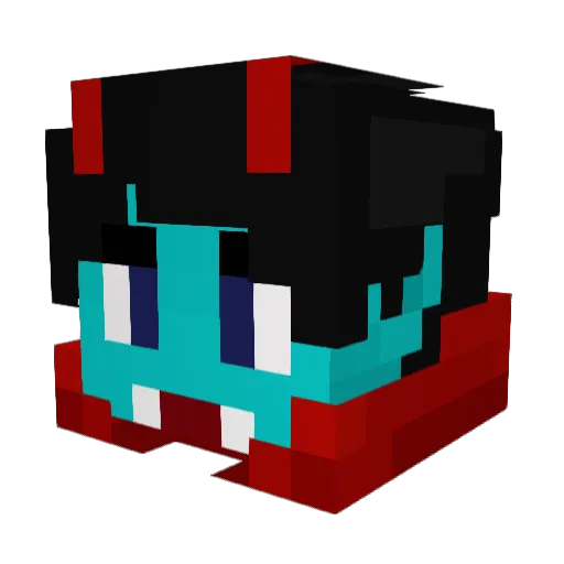 PepesanTV Minecraft avatar head, 3D render