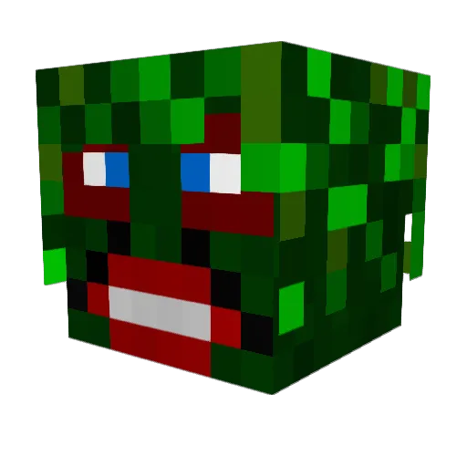 Pepesilvia67 Minecraft avatar head, 3D render
