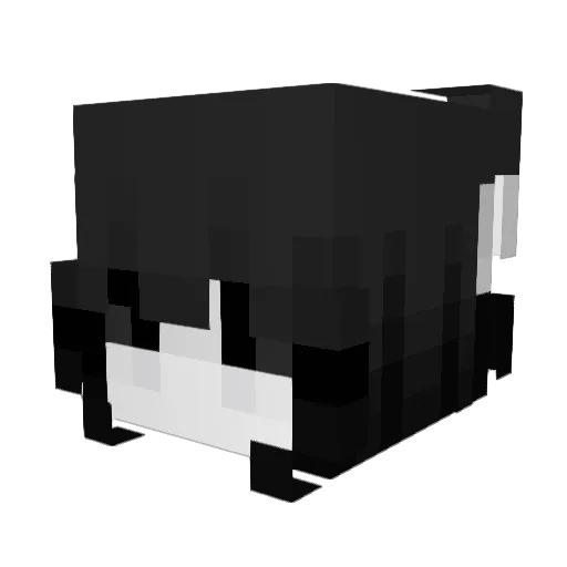Pepeszka Minecraft avatar head, 3D render