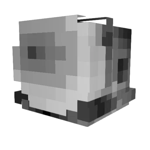 Pepetkka Minecraft avatar head, 3D render