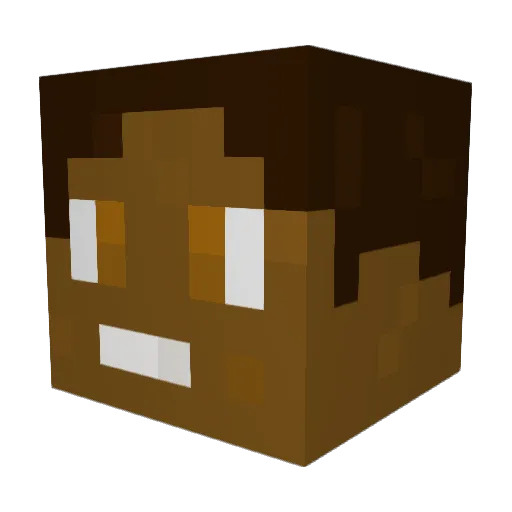Pepijn132 Minecraft avatar head, 3D render