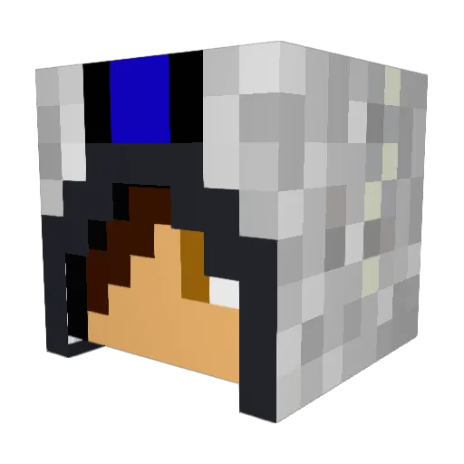 Pepin0203 Minecraft avatar head, 3D render